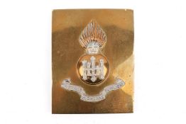 A Royal Highland Fusiliers officers shoulder belt plate.