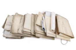 A large quantity of 18th century and later historical indentures.