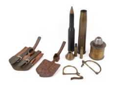 A group of World War period items.