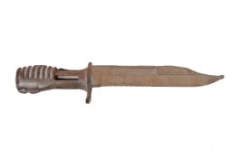 Unissued L3A1 SA80 bayonet, for use with L85 rifle. Unmarked, with matt finish, total L28cm.