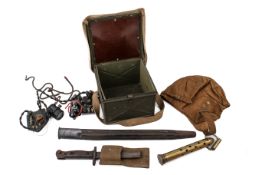 An assortment of 20th century militaria.