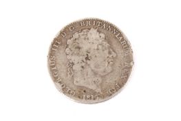 An 1819 George III crown coin.