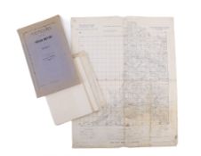 A 1914 edition of 'Memoirs of the Indian Mutiny in Meerut' and a group of military maps.