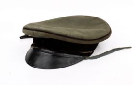 A WWII German field chaplain's visor cap.