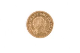 1810 George III gold third of a Guinea coin. Weight 2.