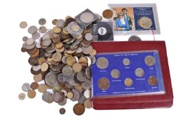 A group of World coins.