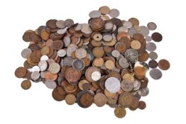 A collection of assorted 20th century world coins.