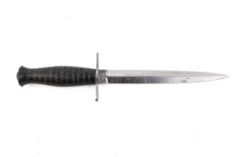 A French Lancers paratrooper fighting knife. circa 1970, marked Inox, France.