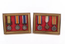 Six 19th and 20th century military medals. Four awarded to Sergeant H S Hurd.