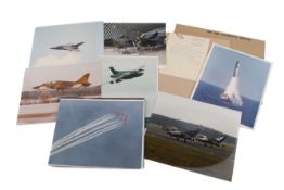 A collection of vintage Rolls Royce photographs of aircraft.