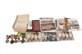 A French medal group and collection of printed papers and photographs.