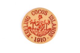 A 1913 Cocos Keeling Island 10 cents token coinage