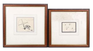 David Shepherd (1931-2017), two pen and ink drawings for the book 'Full Circle'.