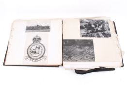A collection of vintage aviation photographs.