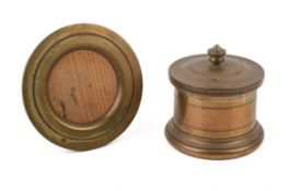 Two pieces of trench art constructed from shell cases.