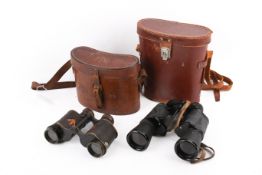 Two pairs of 20th century binoculars.