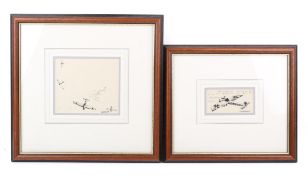 David Shepherd (1931-2017), two pen and ink drawings for the book 'Full Circle'.
