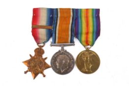 A set of WWI medals awarded to General/Sergeant E. V. Hutchings.
