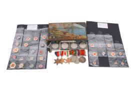 An assortment of 20th century militaria.
