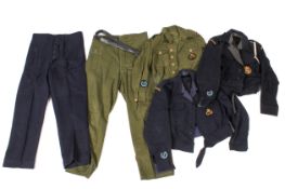 A group of post-war Civil Defence uniform items.