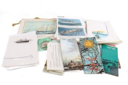 An assortment of vintage maritime collectables.