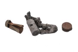 A WWII German exploded incendiary bomb.