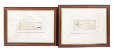 David Shepherd (1931-2017), two pen and ink drawings for the book 'Full Circle'.