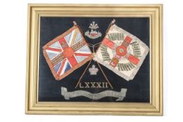 82nd Regiment of Foot, South Lancashire Regiment military embroidery.