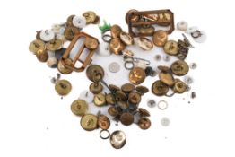 A collection of 20th century military uniform accessories.