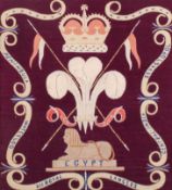 A 20th century woolwork celebrating the British military.