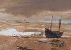 Thomas Bush Hardy (1842-1897), watercolour, 'Afternoon - Eastbourne.
