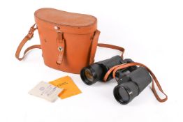 Pair of Zenith 8 x 50 field binoculars, cased.