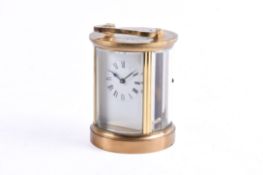 Early 20th century five glass brass carriage clock.