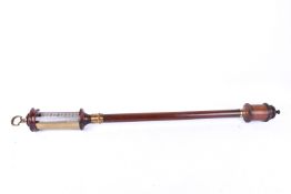 A 20th century reproduction mahogany ship's stick barometer - 'I. Blatt, Brighton'.