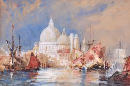 Thomas Bush Hardy (1842-1897), watercolour, Santa Maria Della Salute, Venice.