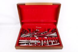 Oneida Community plate canteen of cutlery, mostly for eight.