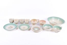 A quantity of assorted ceramic tableware by Susie Cooper.
