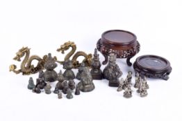 A collection of assorted Indian and Oriental metalware items.