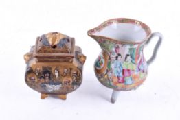 Two Oriental ceramic items.