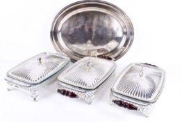 A quantity of assorted silverplate.