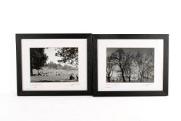 Fergus Noone (British), two Black & White photographic prints featuring views of Greenwich.
