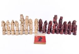 A Reynard the Fox resin chess set, in the form of animals.