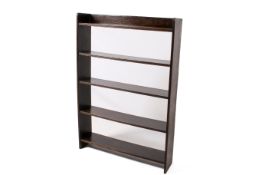 A Herbert Gibbs mid-century oak free standing bookshelf.