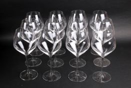 A set of twelve Riedel 'Pinot Noir' crystal wine glasses, in original box. H24.