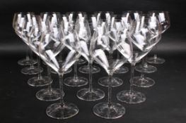 A set of twenty Riedel 'Oaked Chardonnay' crystal wine glasses.