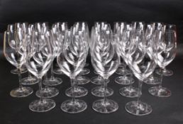 A set of thirty-two Riedel 'Riesling' crystal wine glasses, H21.