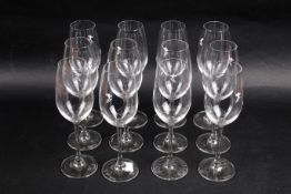 A set of twelve Riedel 'Champagne' crystal wine glasses, in original box.