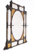 A late 19th century aesthetic movement overmantel wall mirror.