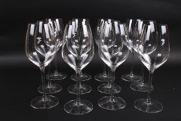 A set of twelve Riedel 'Sauvignon Blanc' crystal wine glasses, in original box.