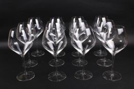 A set of twelve Riedel 'Pinot Noir' crystal wine glasses, in original box H24.